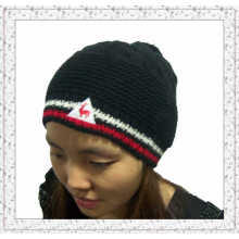Custom Made Jacquard Knitted Beanie Hat with Spandex (1-3512)